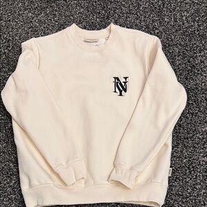 New York or Nowhere Cream Color crewneck sweatshirt, size xs